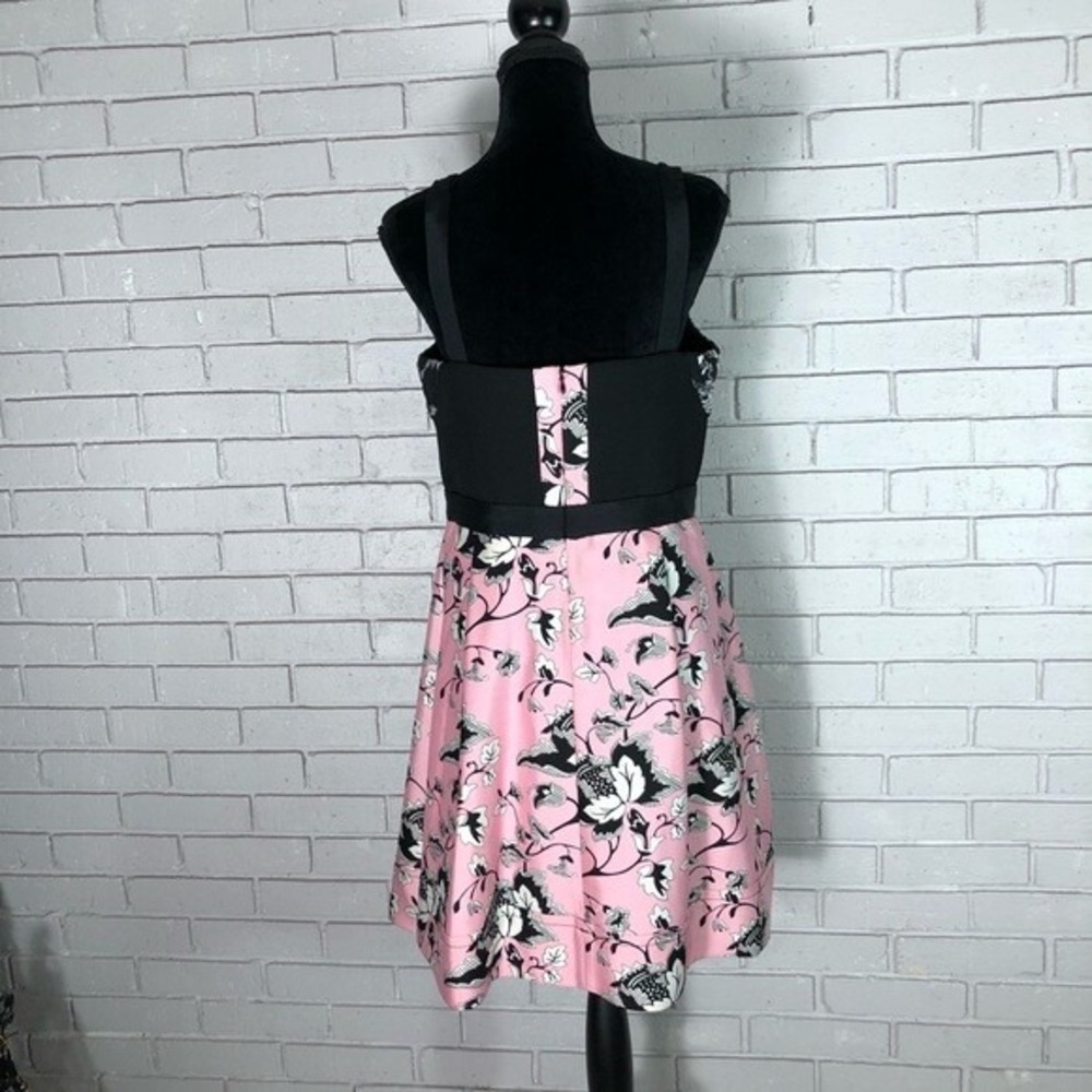 Diane von Furstenberg Floral Fit Flare Silk Wool Blend Pita Dress | Size 12 - Picture 1 of 12